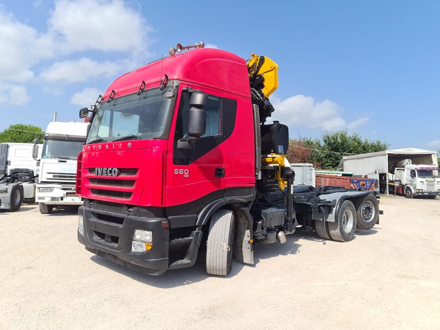 IVECO 260S56 SCARRABILE + GRU COPMA+JIB – COD. 2272  **VEND. PROV. AQ **