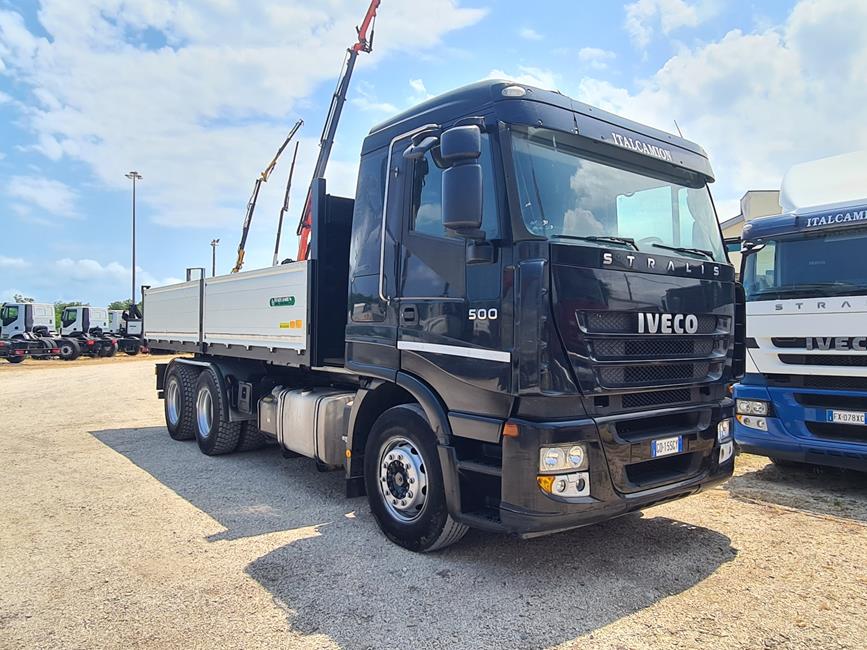 IVECO STRALIS 260S50, 6X4, IMPIANTO SCARRABILE + CASSA SPONDE ALLUMINIO – COD. 2297