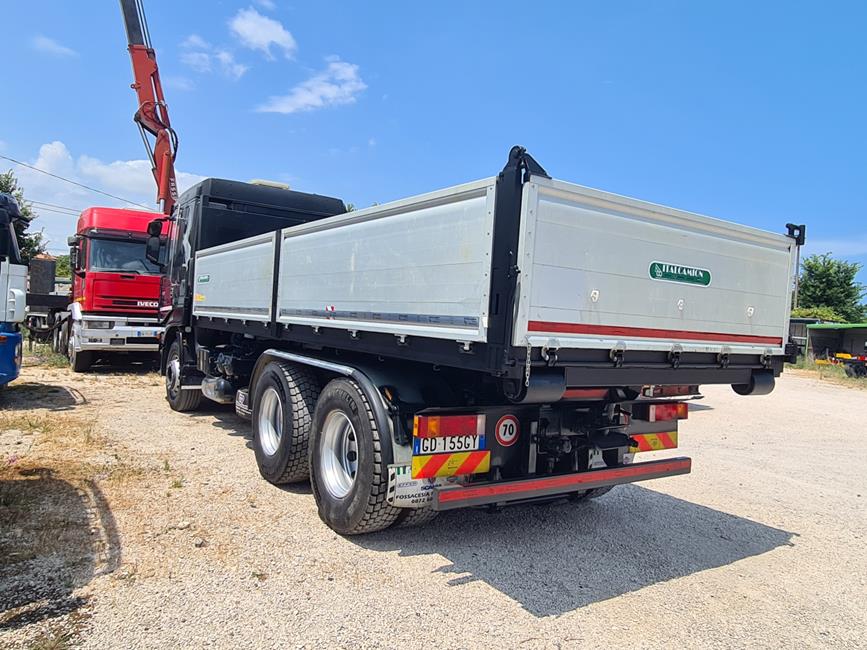 IVECO STRALIS 260S50, 6X4, IMPIANTO SCARRABILE + CASSA SPONDE ALLUMINIO – COD. 2297