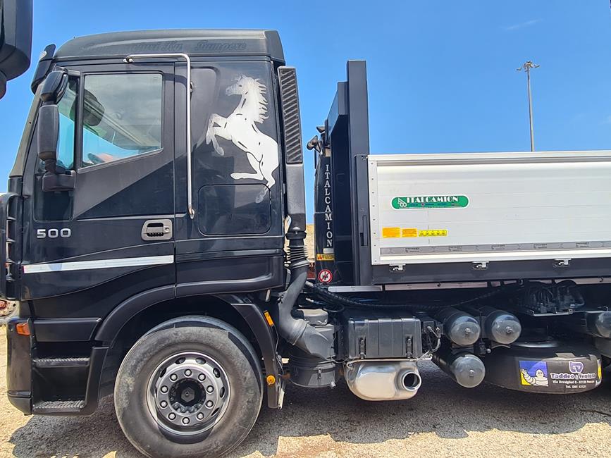 IVECO STRALIS 260S50, 6X4, IMPIANTO SCARRABILE + CASSA SPONDE ALLUMINIO – COD. 2297