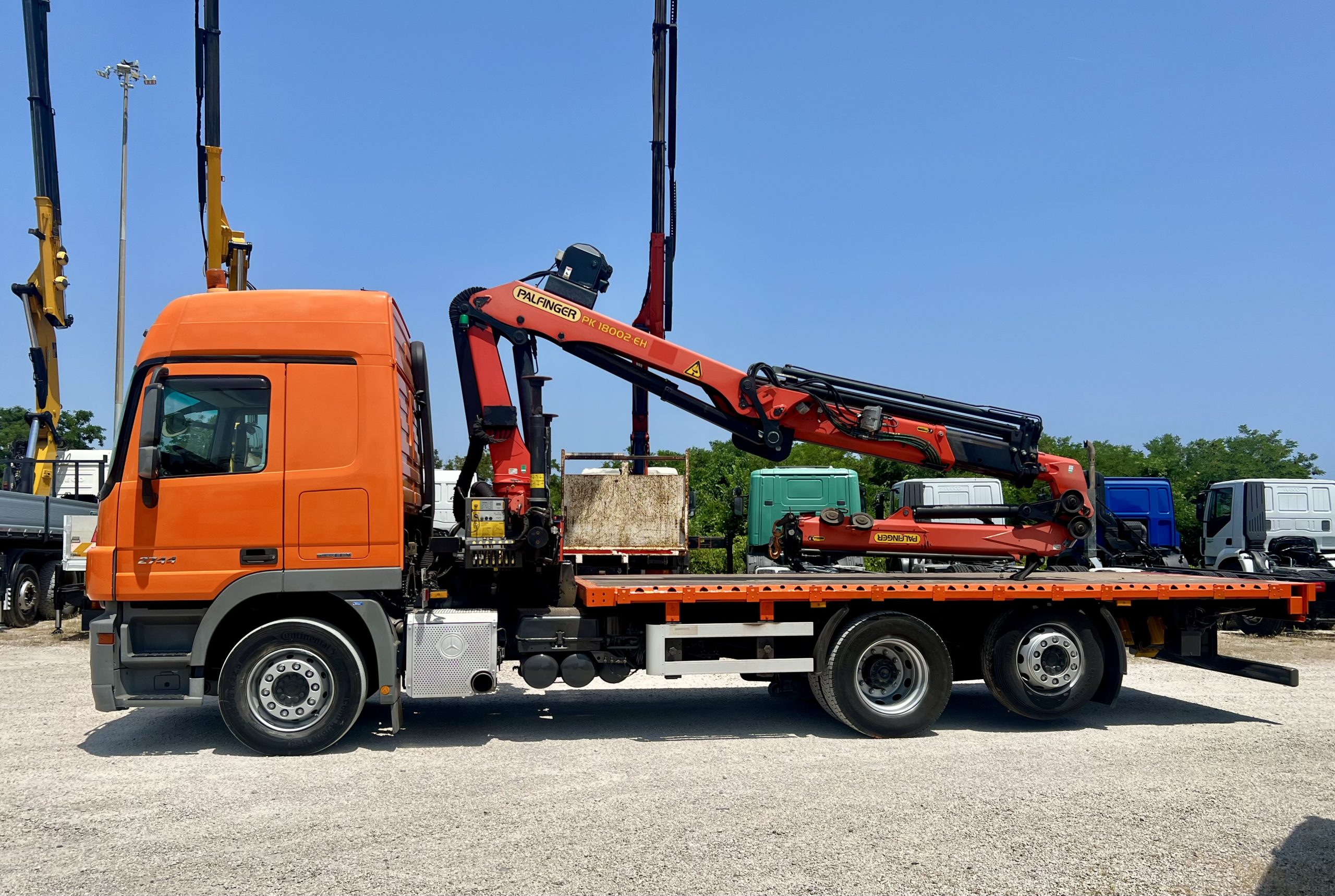 MERCEDES 2544 CASS. FISSO + GRU PALFINGER PK 18002/3S+JIB – COD. 2401