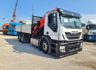 IVECO STRALIS 260S46, EURO6, CASS. RIB.LE TRIL. + GRU PALFINGER 27000/4S+JIB/2S – COD. 2402