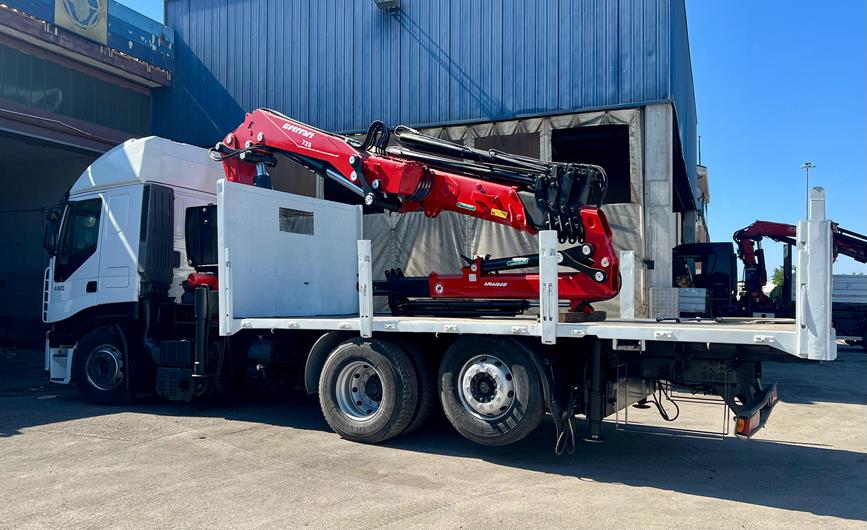 IVECO STRALIS 430 CASS. FISSO + GRU FERRARI 728/4S+JIB/3S – COD. 2378
