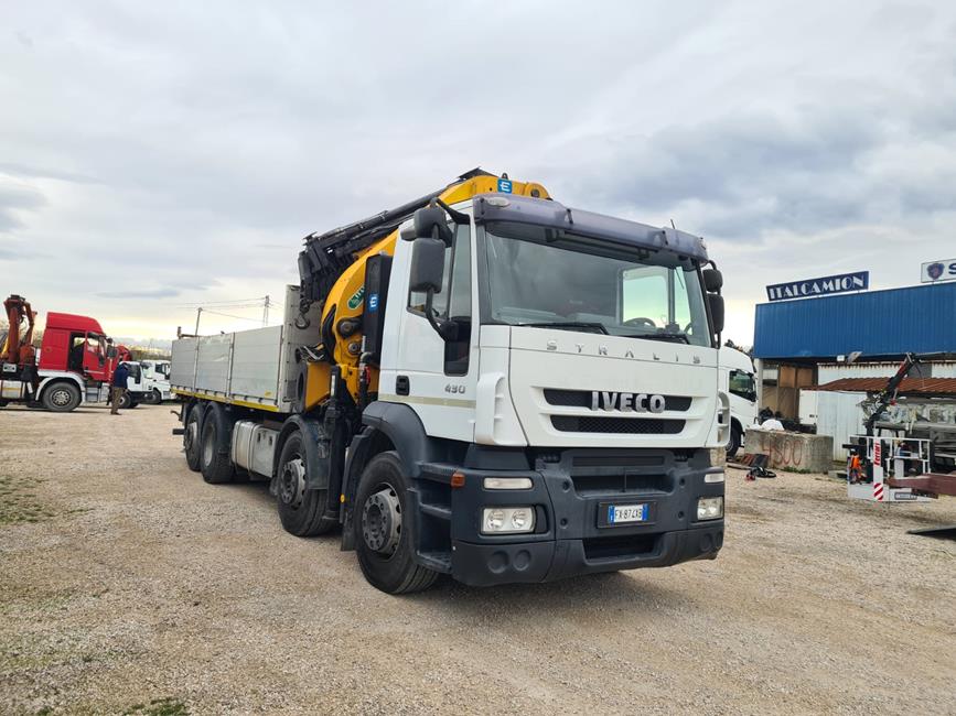 IVECO STRALIS 430, 8X2, CASS. FISSO + GRU EFFER 550/6S+JIB/6S – 2379