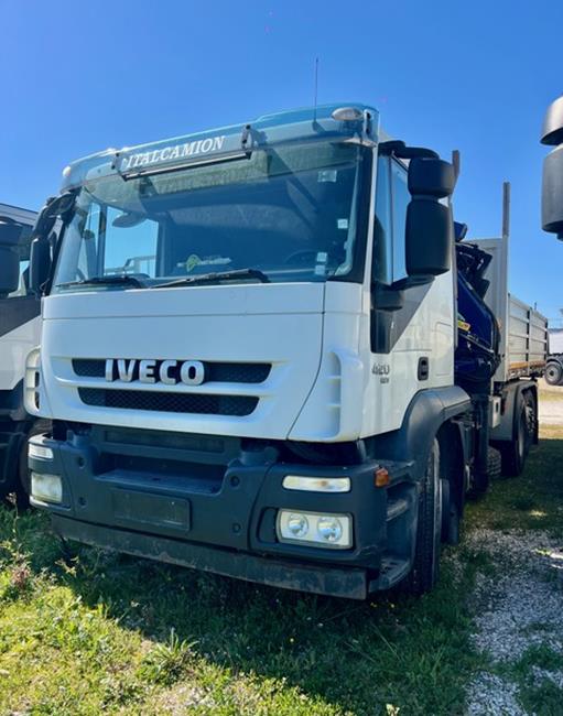 IVECO STRALIS 420, EURO5, CASS. RIB.LE + GRU PM 32024+JIB/3S – COD. 2428