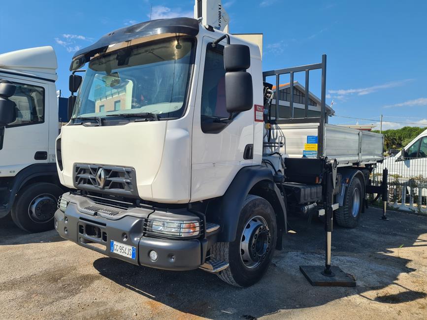 RENAULT 180D250 K, EURO 6, CASS. RIB.LE + GRU BONFIGLIOLI XL 17000/3S+JIB – COD. 2427