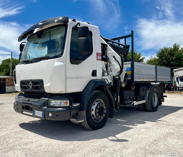 RENAULT 180D250 K, EURO 6, CASS. RIB.LE + GRU BONFIGLIOLI XL 17000/3S+JIB – COD. 2427