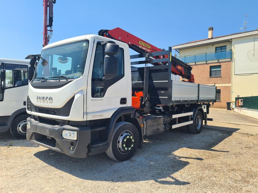 IVECO 160E21 EURO6, CASS. RIB.LE + GRU PALFINGER PK 15002/3S+JIB/2S – COD. 2418