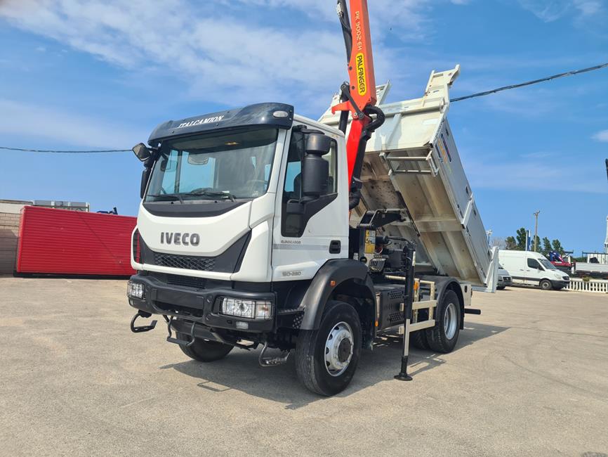 IVECO 150E28 EURO6, 4X4, CASS. RIB.LE + GRU – COD. 2447