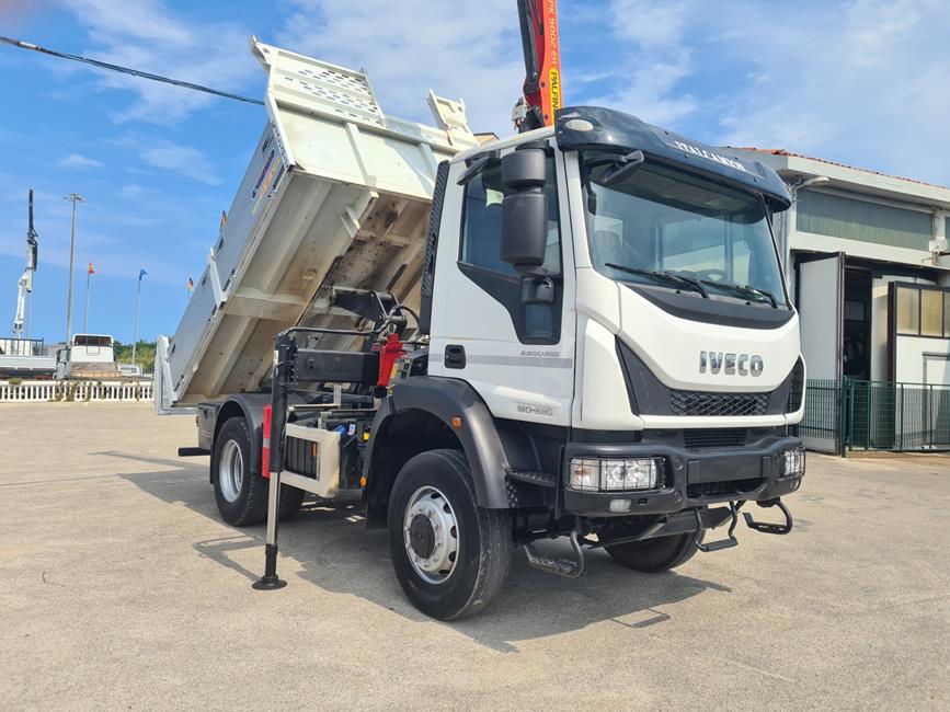 IVECO 150E28 EURO6, 4X4, CASS. RIB.LE + GRU – COD. 2447