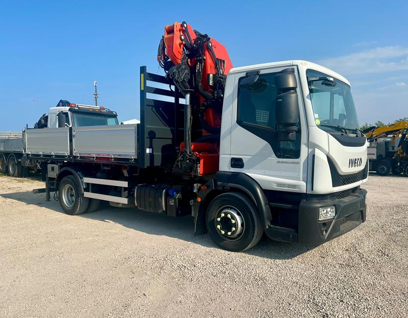 IVECO 160E21 EURO6, CASS. RIB.LE + GRU PALFINGER PK 15002/3S+JIB/2S – COD. 2418