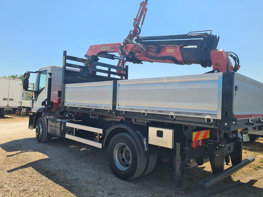 IVECO 160E21 EURO6, CASS. RIB.LE + GRU PALFINGER PK 15002/3S+JIB/2S – COD. 2418