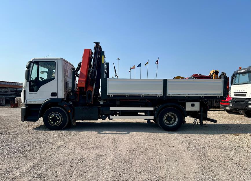 IVECO 160E21 EURO6, CASS. RIB.LE + GRU PALFINGER PK 15002/3S+JIB/2S – COD. 2418