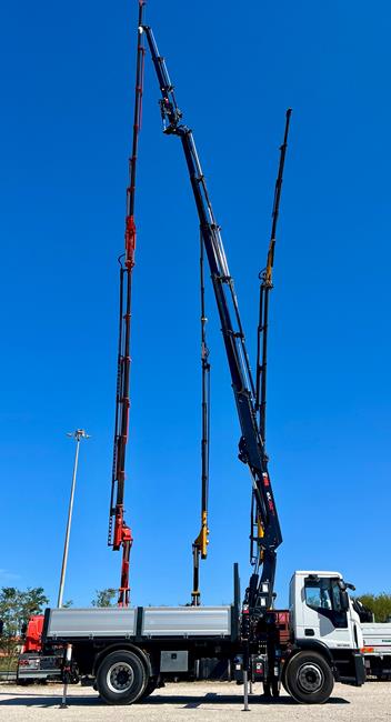 IVECO 190E32 EURO6, CASS. RIBALTABILE NUOVO + GRU NUOVA 192/5S+JIB/2S – COD. 2423
