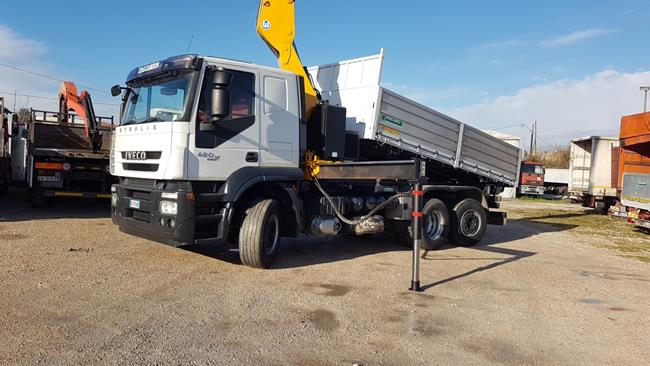 IVECO STRALIS 420 CASS. RIB.LE + GRU EFFER 335/4S+JIB/3S – 2022 **VENDUTO PROV. CB**