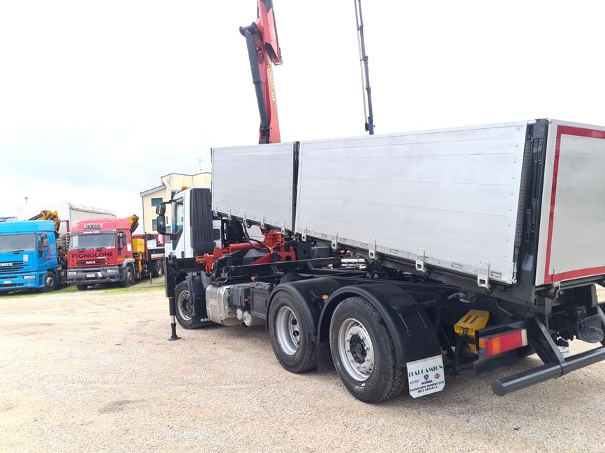 IVECO STRALIS 260S40 CASS. RIB.LE+GRU PALFINGER 16001 – COD. 2312 **VEND. PROV. LT**