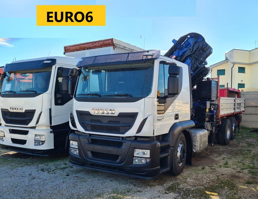 IVECO STRALIS 460, EURO6, CASS. RIB.LE+GRU PM 47025+JIB – COD. 2369