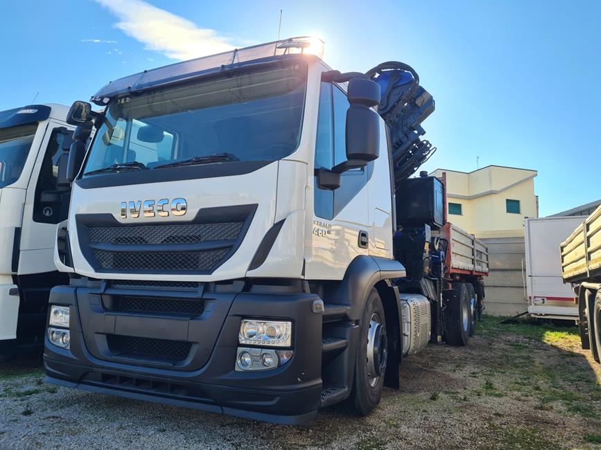 IVECO STRALIS 460, EURO6, CASS. RIB.LE+GRU PM 47025+JIB – COD. 2369