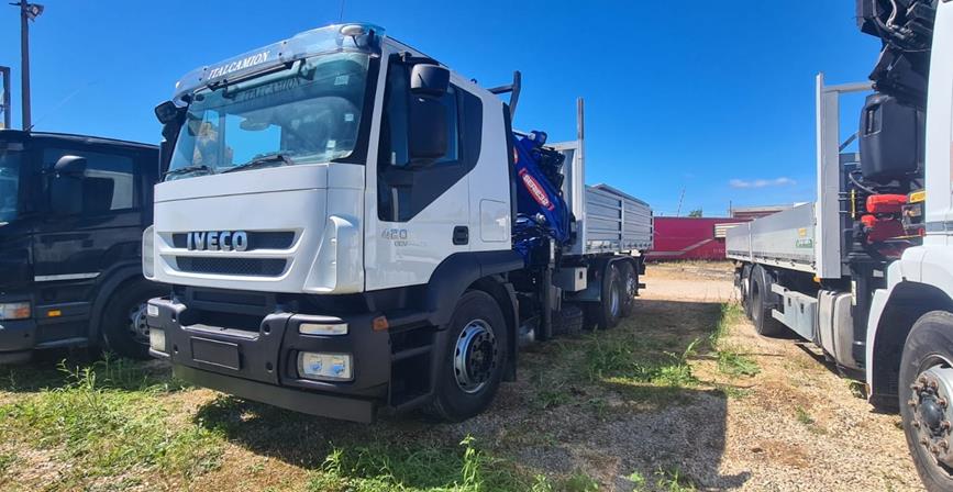IVECO STRALIS 420, EURO5, CASS. RIB.LE + GRU PM 32024+JIB/3S – COD. 2428